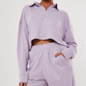 Button down sweatshirt